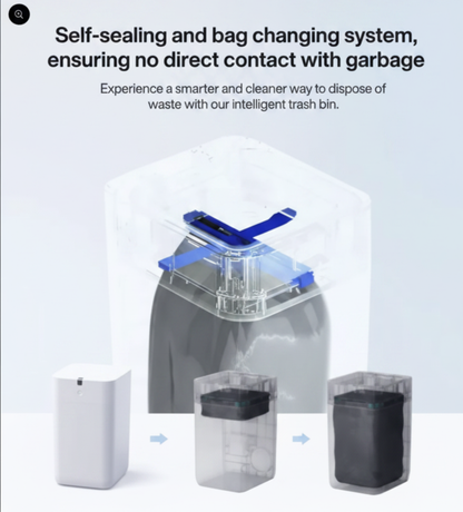SmartBin Deluxe self-sealing and bag changing system